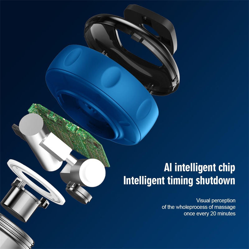 Beakey Smart Cupping Therapy Massager with Red Light for Muscle Relief-Blue