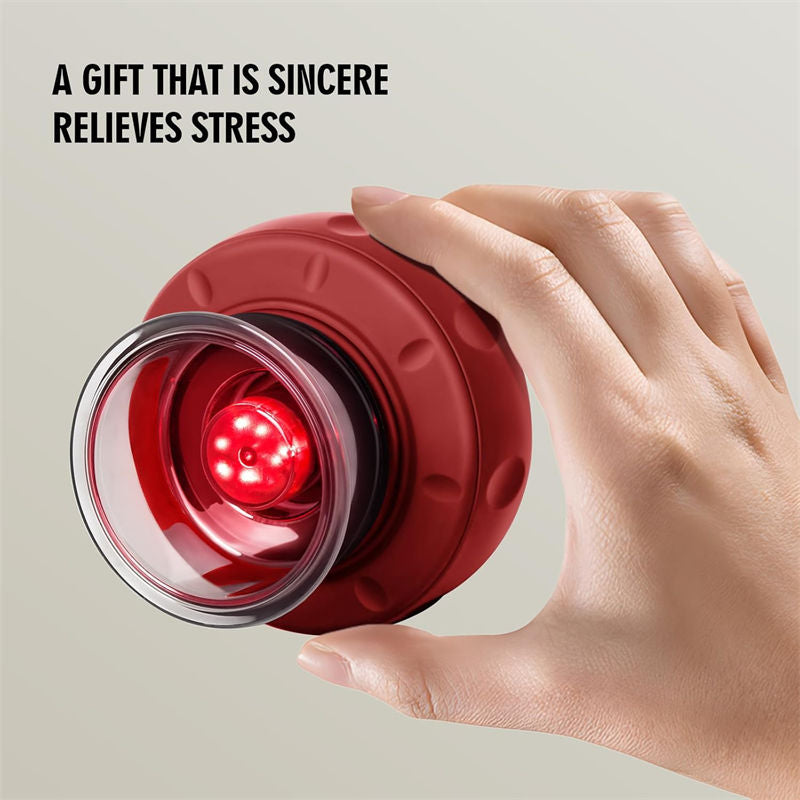 Beakey Smart Cupping Therapy Massager with Red Light for Muscle Relief-Red