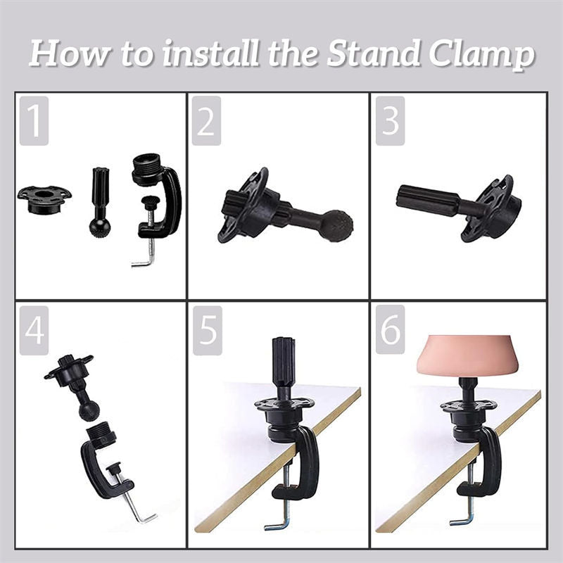 Beakey Mannequin Head with Clamp + Hairstyling Accessories Set for Hairdresser Practice