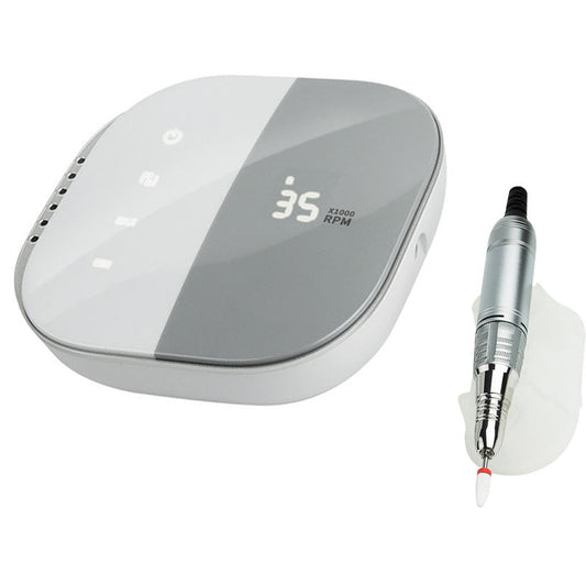 Beakey Electric Nail Drill Machine Set 35000RPM Rechargeable-Grey