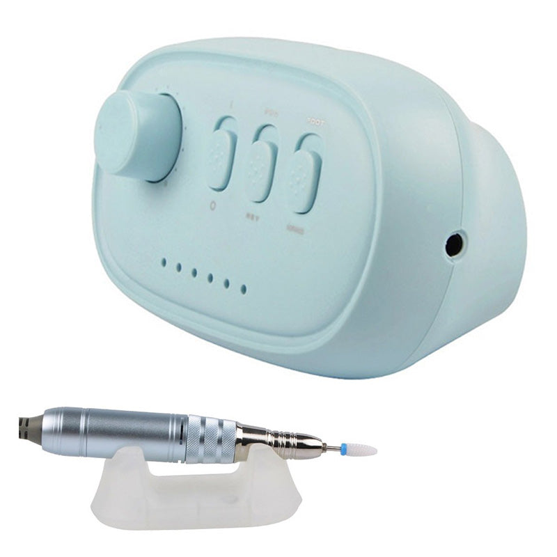 Beakey Electric Nail Drill Kit Manicure Pen Polisher-Blue
