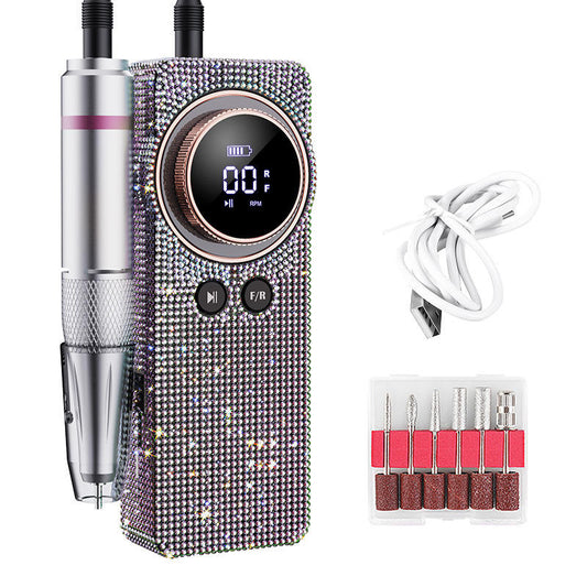 Beakey Electric Nail Drill Kit Diamond Shiny Style 35000RPM Salon Use Manicure Pedicure