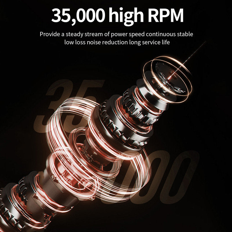 Beakey 35000 RPM Electric Nail Drill Kit with 6 Bits & Memory Acrylic-White