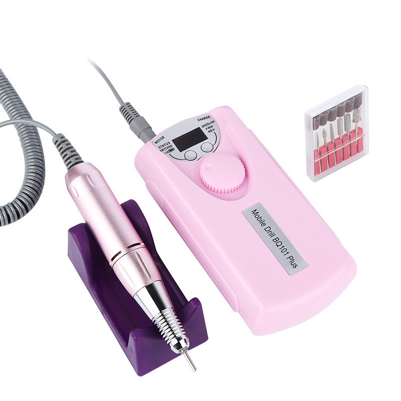 Beakey Electric Nail Grinding Set Portable Nail Drill Device for Manicure Pedicure Salon Use