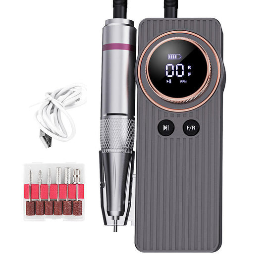 Beakey Electric Nail Drill Kit 35000RPM Pro Drill Nail E File Manicure Pedicure-Silver