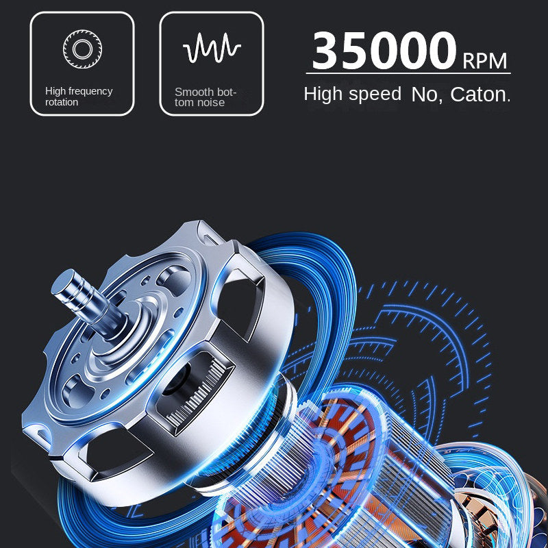 Beakey Electric Nail Drill Kit 35000RPM Pro Drill Nail E File Manicure Pedicure Polishing Tool-Black