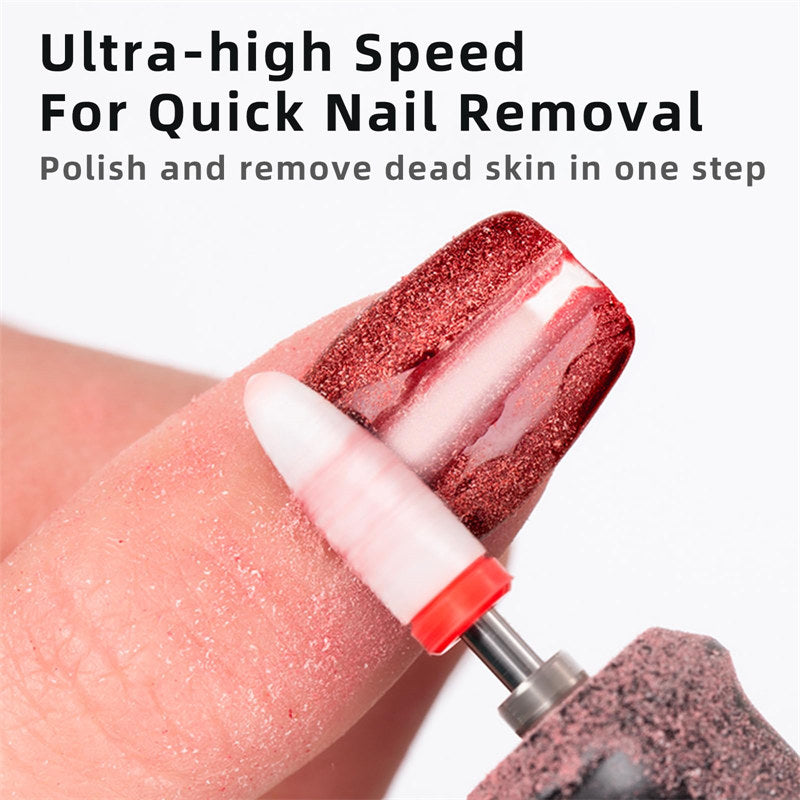 Beakey Electric Nail Drill Kit 35000RPM Pro Drill Nail E File Manicure Pedicure Polishing Tool-Gray