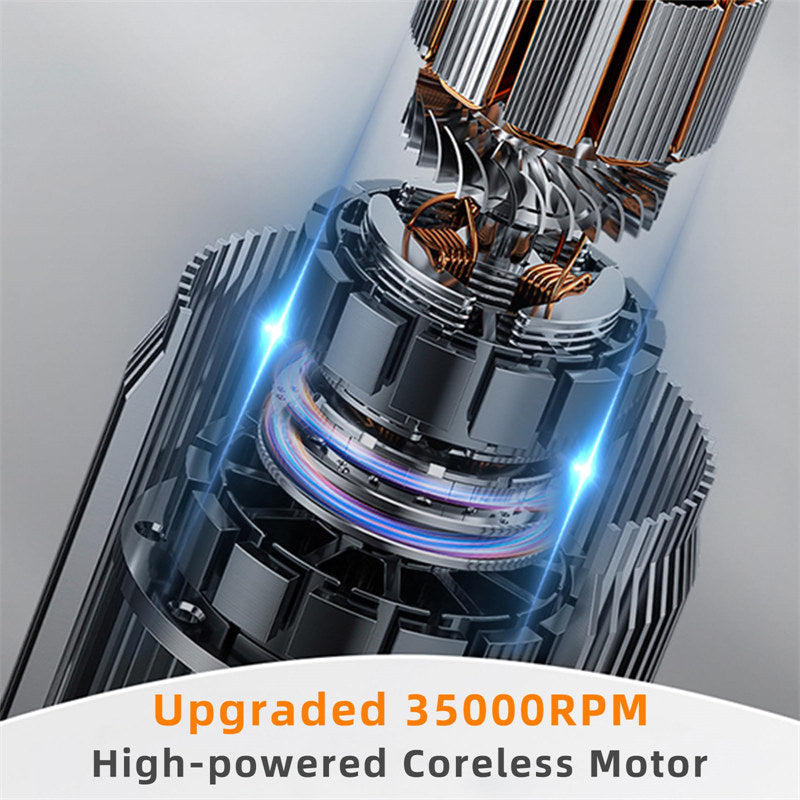 Beakey Electric Nail Drill Kit 35000RPM Pro Drill Nail E File Manicure Pedicure Polishing Tool-Gray