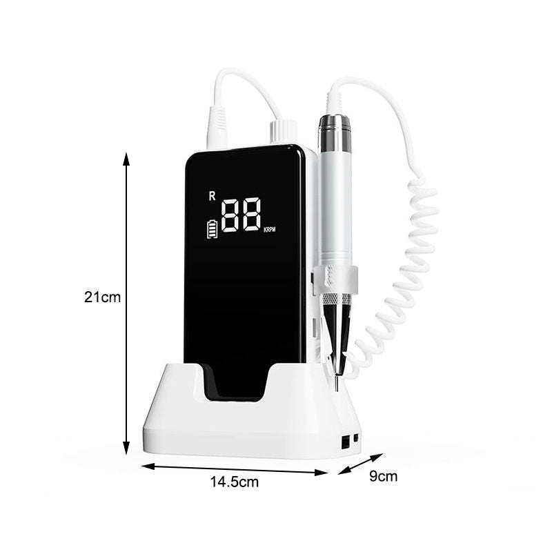 Beakey Professional Nail Drill Machine Brushless Motor Portable Efile for Acrylic Gel Nails