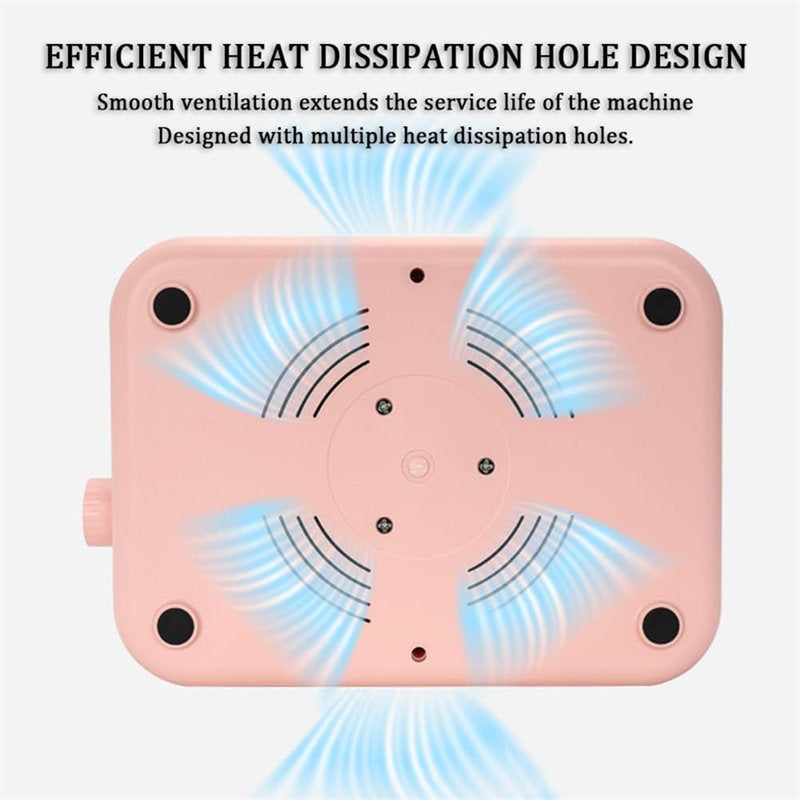 Beakey Rechargeable Nail Dust Collector with Reusable Filter for Acrylics-Pink