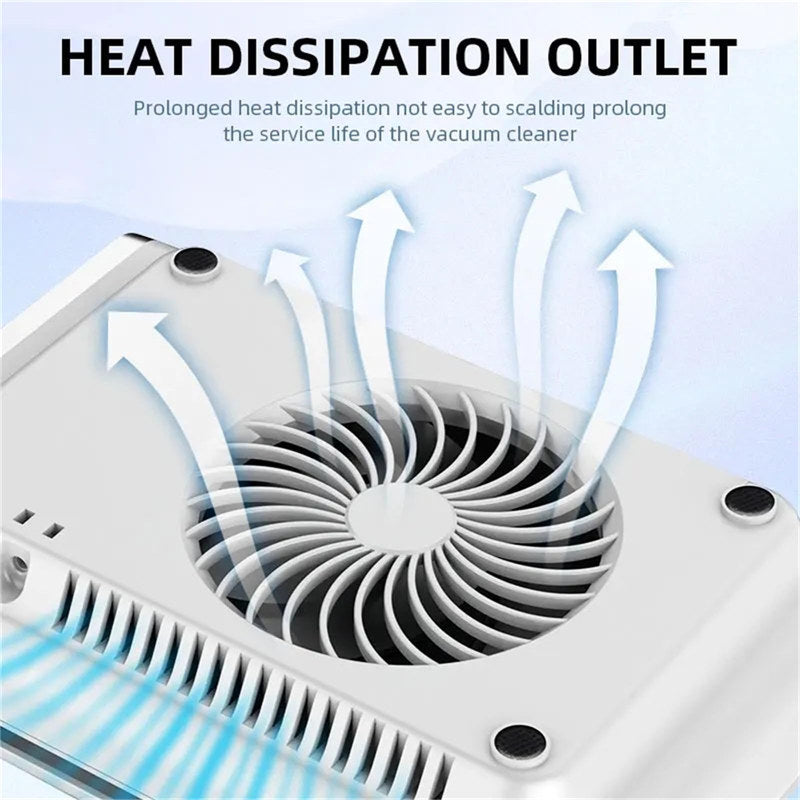 Beakey 80W Rechargeable Nail Dust Collector LED Touch Nail Vacuum Cleaner Fan Nail Art