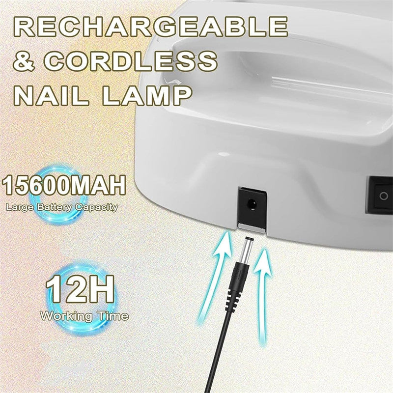 Beakey UV LED Nail Lamp Auto Sensor Gel Nail Dryer for Home Salon DIY Manicure-White