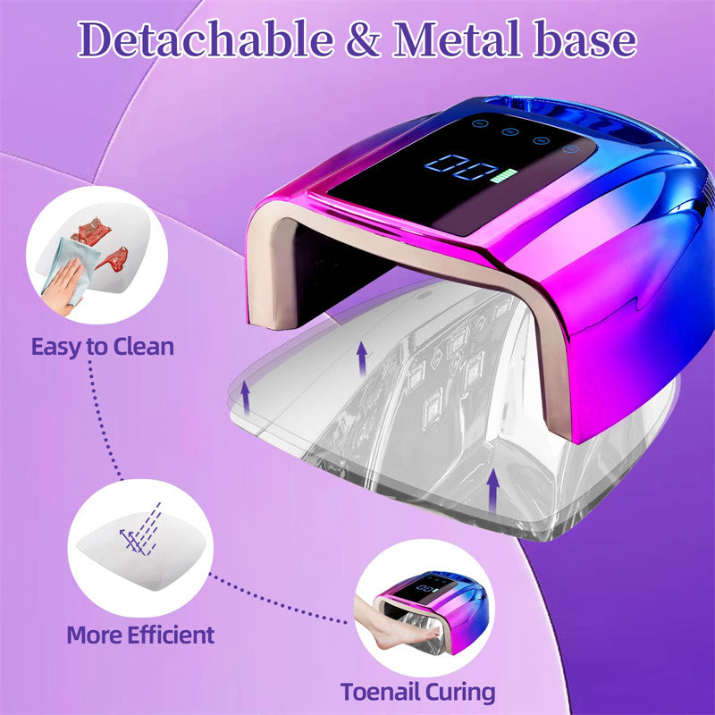 Beakey UV LED Nail Lamp Auto Sensor Gel Nail Dryer for Home Salon DIY Manicure-Blue