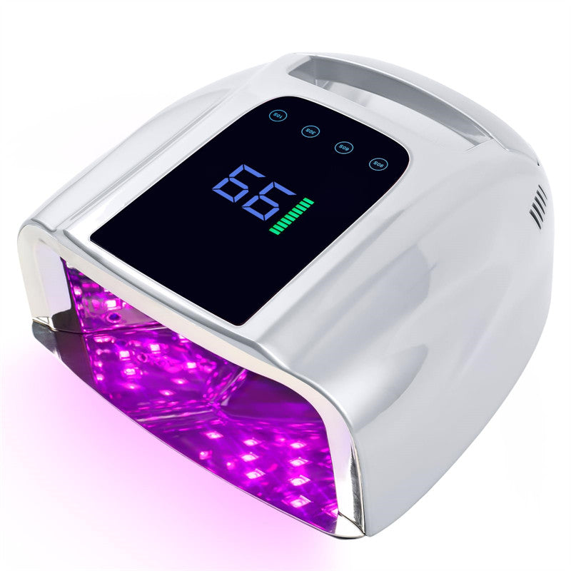 Beakey UV LED Nail Lamp Auto Sensor Gel Nail Dryer for Home Salon DIY Manicure-Silver