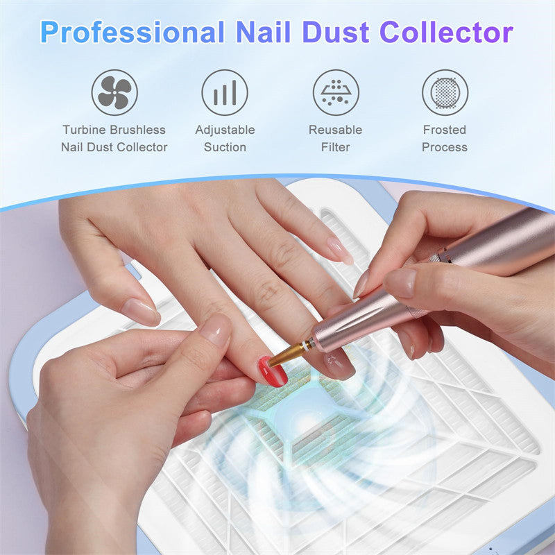 Beakey Rechargeable 120W Nail Dust Collector Low Noise Powerful Suction