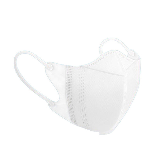 Beakey 3-Layer Breathable Protective Face Mask 50 Pcs for Adults-White