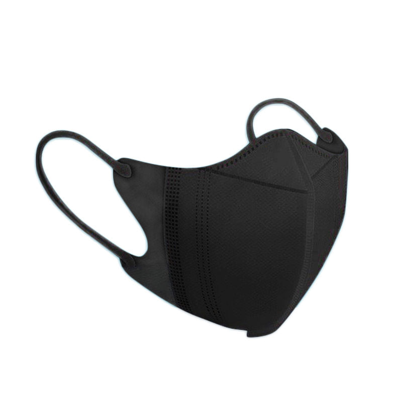 Beakey 3-Layer Breathable Protective Face Mask 50 Pcs for Adults-Black