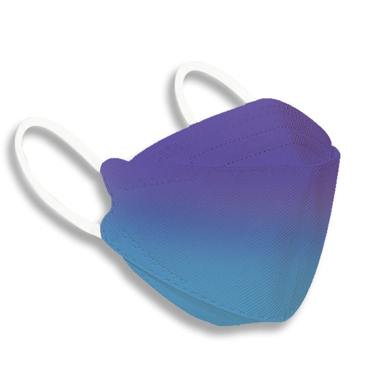 Beakey 3-Ply Gradient Face Mask 50 Pcs for Adults-Dark Blue Purple