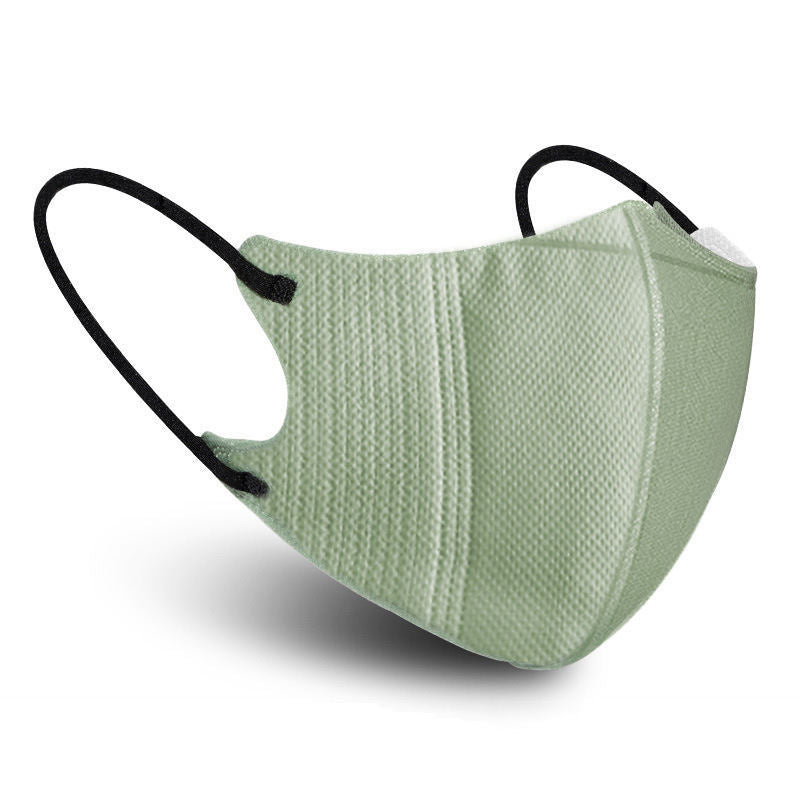 Beakey 3D Disposable Morandi Face Masks 50 Pcs for Party-Green