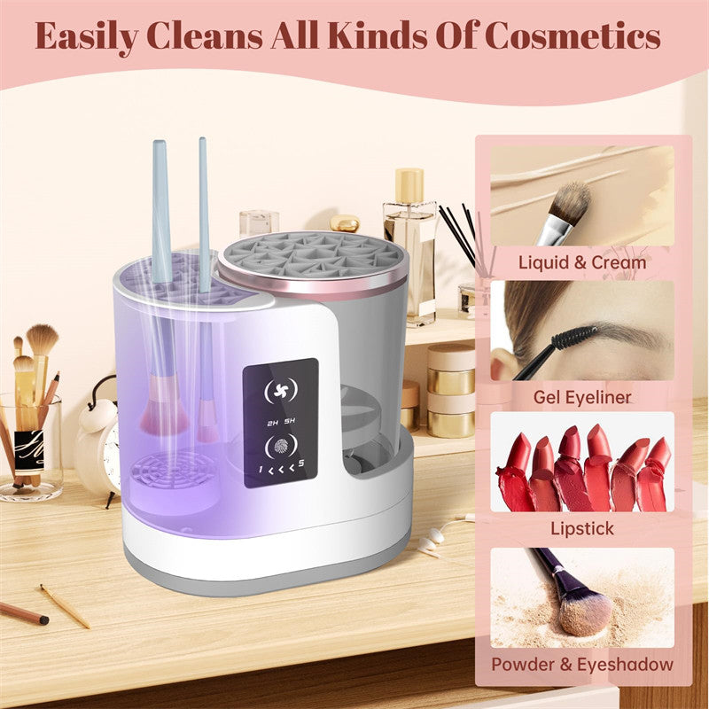 Beakey 3 IN 1 Electric Makeup Brush Cleaner and Dryer Machine Automatic Clean Tool for Brushes Set