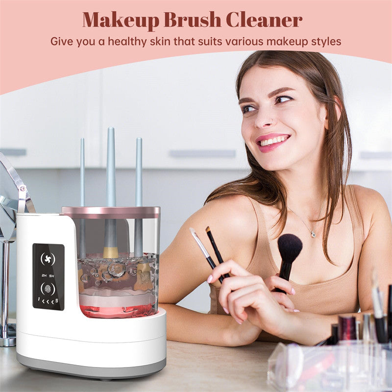 Beakey 3 IN 1 Electric Makeup Brush Cleaner and Dryer Machine Automatic Clean Tool for Brushes Set