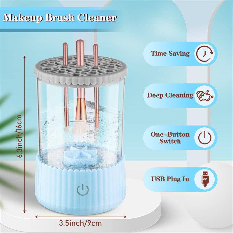 Beakey 2 IN 1 Electric Makeup Brush Cleaner Deep Cleaning All Types of Brushes for Makeup Lovers-Blue