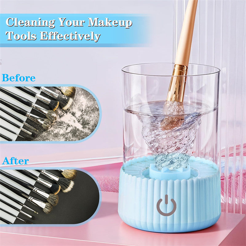 Beakey 2 IN 1 Electric Makeup Brush Cleaner Deep Cleaning All Types of Brushes for Makeup Lovers-Blue
