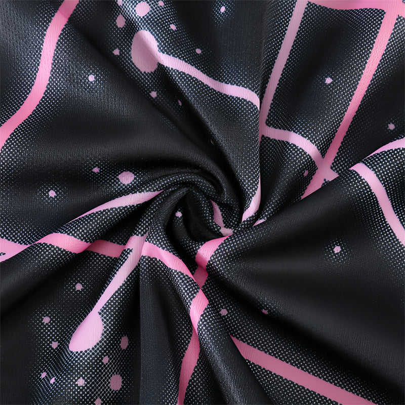 Beakey Paris Pink Black Training Uniform Jersey KVARATSKHELIA #7 Soccer Jersey Kids Adult 4Pcs Jersey Kits
