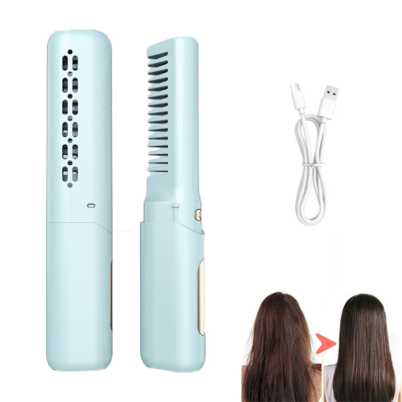 Beakey Cordless Hair Straightener 30s Fast Heating with LCD Display-Blue