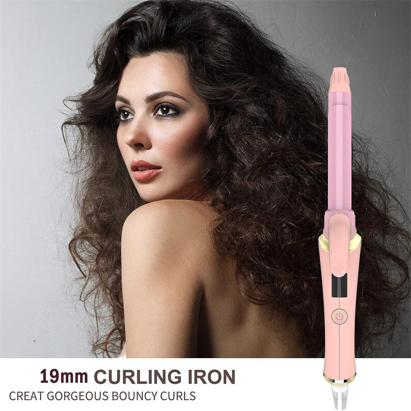Beakey 3/4in Curling Iron LCD Display 5 Temps Fast Heat for Long & Short Hair