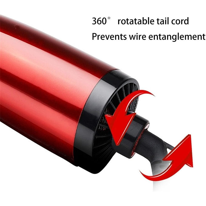 Beakey 3 in 1 Hot Air Styler 3 Gear Temperature Negative Ion Hair Dryer-Red