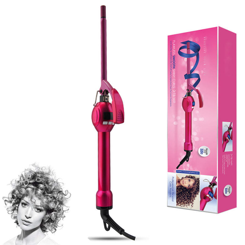Beakey Ceramic Curling Iron with Adjustable Temperature for Short Long Hair