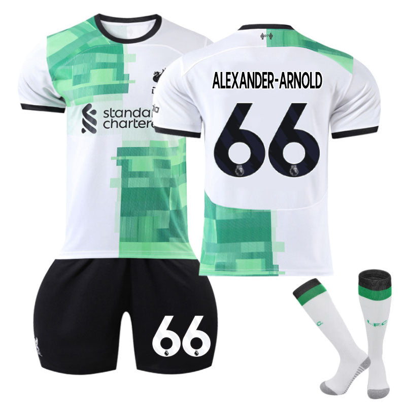 Beakey Liverpool Away Jersey ALEXANDER-ARNOLD #66 Soccer Jersey Kids Adult 3-Pieces Jersey Kits