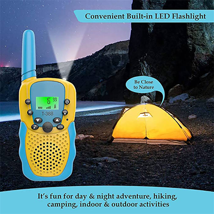 Beakey 2 Pack Walkie Talkies Kid Toy Long Range Handheld Radio Game Gifts-Pink