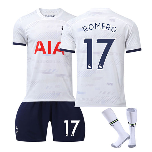 Beakey Spurs Home Jersey ROMERO #17 Soccer Jersey Kids Adult 3-Pieces Jersey Kits