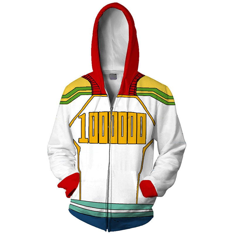Beakey Zip up Hoodies for Men with Pocket 3D Anime Printed Sweatshirt-9