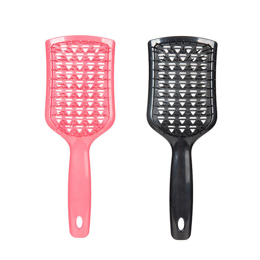 Beakey 2PACK Detangling Scalp Brush Untwisted Haibrush Anti-static Massage Paddlebrush for Men and Women-Pink Black