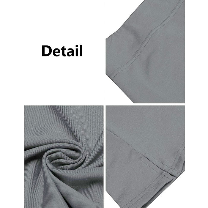 Beakey Women's Active Pure Color Wild Lightweight Skirt For Tennis Golf Sports-Gray-DL0182