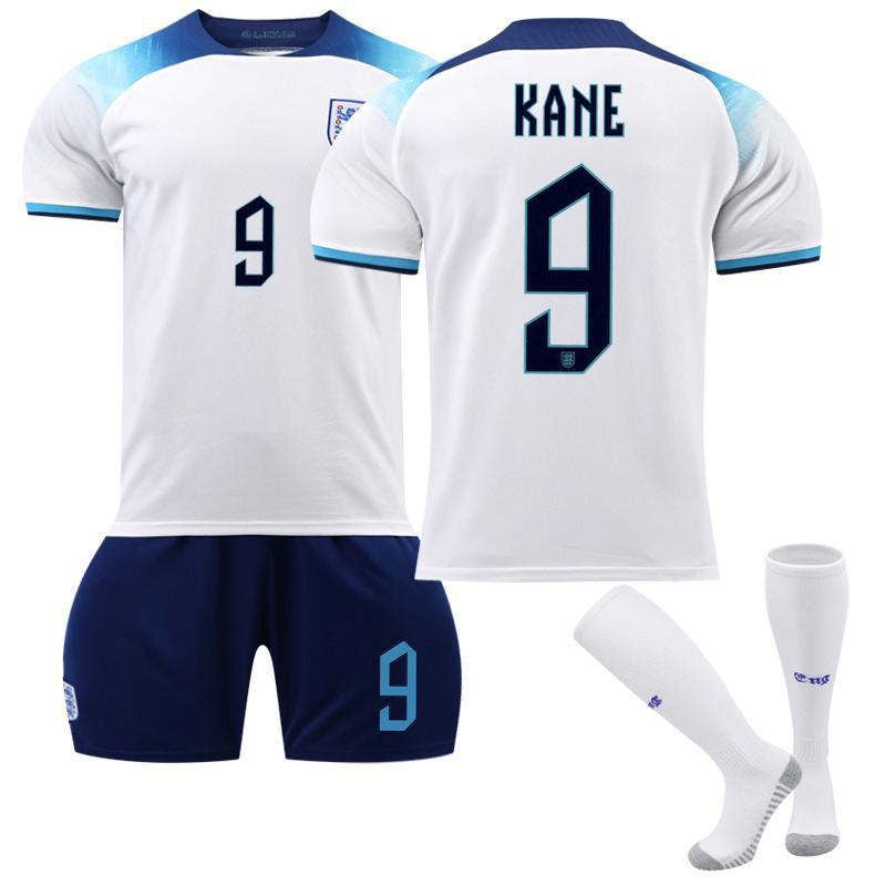 Beakey England Hone Jersey 2022-23 KANE #9 Soccer Jersey Kids Adult 3-Pieces Jersey Kits