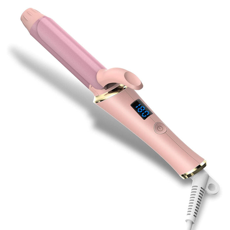 Beakey 1in Curling Iron LCD Display 5 Temps Fast Heat for Long & Short Hair