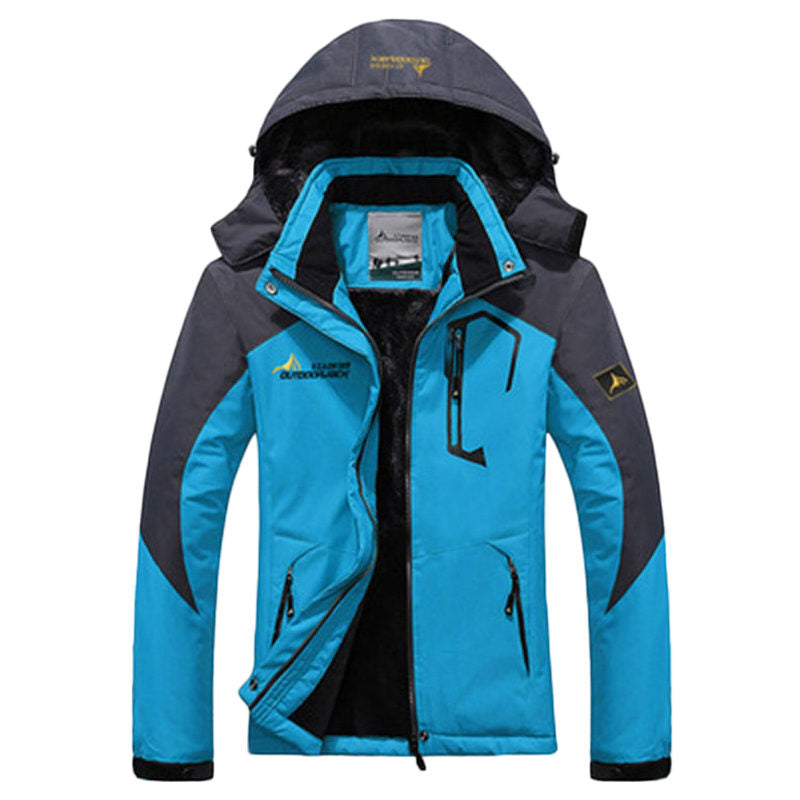 Beakey Womens Winter Coat Fleece Lined Waterproof Snow Ski Jacket Hooded-Blue