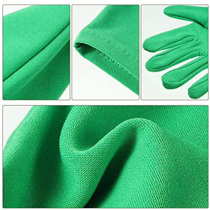 Beakey 13 Pairs Women Short Satin Gloves Wrist Length Gloves Gown Gloves Opera Gloves