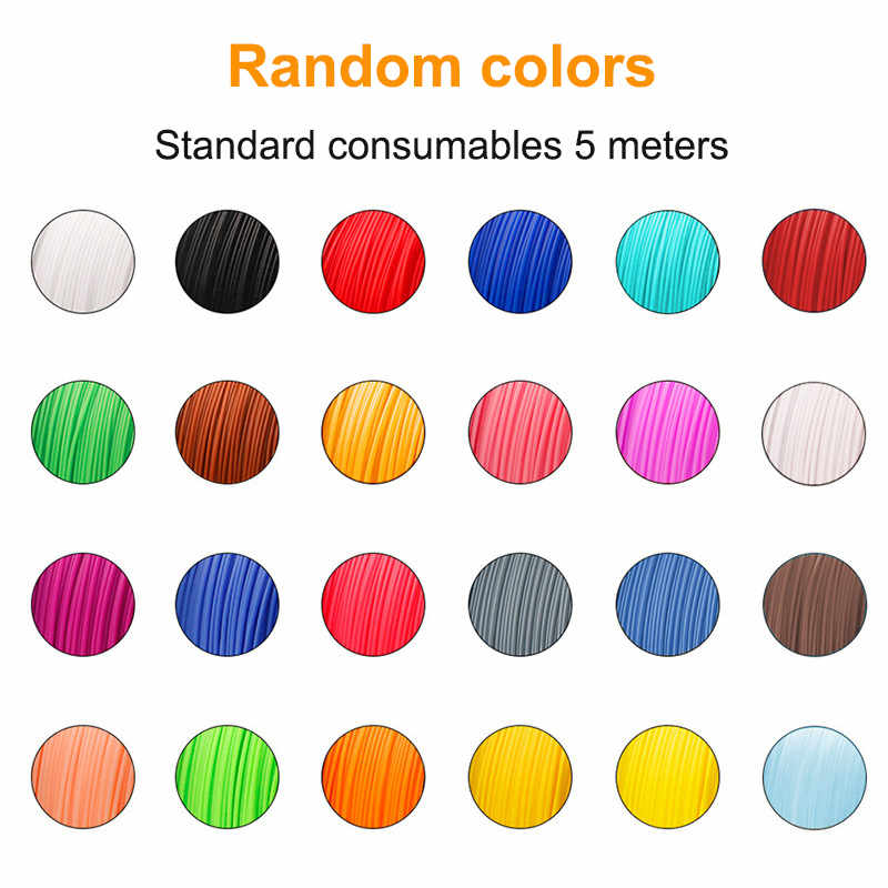 Beakey 100m 3D Printing Pen PCL Filament 1.75mm Each Color 5m Random Color 1