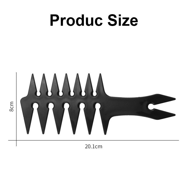 Beakey Wide Tooth Comb Double Sided for Men Hair Styling Texture Comb-White