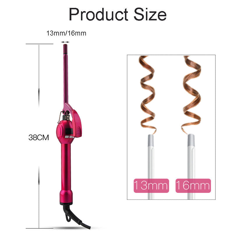 Beakey Ceramic Curling Iron with Adjustable Temperature for Short Long Hair