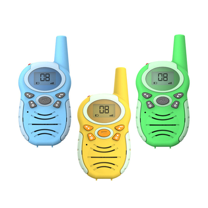 Beakey 3 Pcs Walkie Talkies for Long Distance 10 Channel Built-in Flashlight for Kids T4913-B