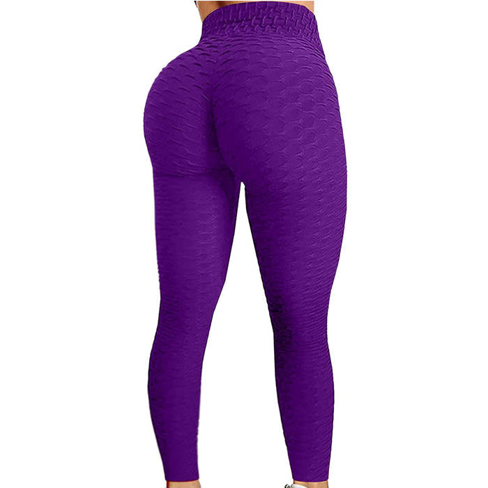 Beakey Women's High Waist Yoga Pants Leggings - Purple