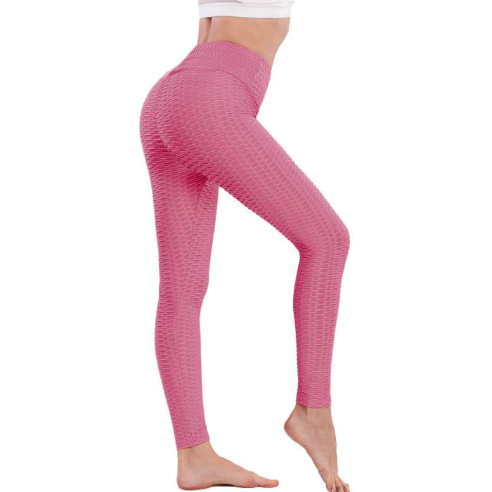 Beakey Women's High Waist Yoga Pants Leggings - Rose