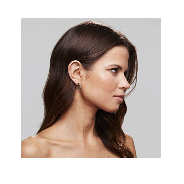 Beakey Silver Hoop Earrings for Women Lightweight Open Hoops
