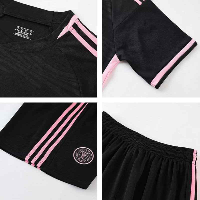 Beakey Inter Miami CF Away Jersey MESSI #10 Soccer Jersey Kids Adult 3Pcs Jersey Kits